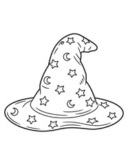 Cute Spooky Halloween Coloring Pages for Kids – Witches, Cats, Ghosts, and Potions – Fun and Easy Line Art Coloring Pages.