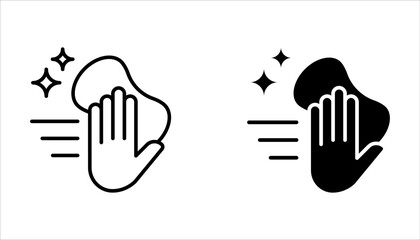 Cleaning sponge linear icon set. Kitchen sponge. Thin line illustration on white background.