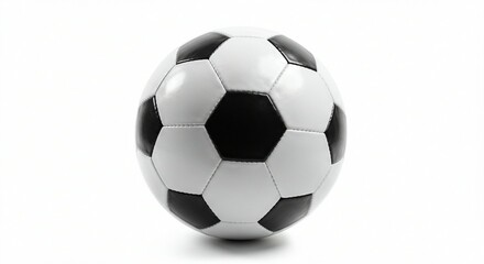 Fototapeta premium A soccer, football ball on an isolated white background