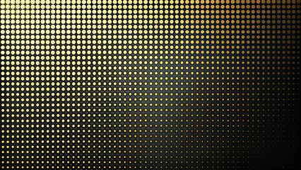 luxury Halftone Black and Metallic Gold abstract Background design.