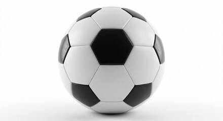 A soccer, football ball on an isolated white background