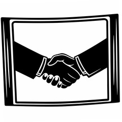 handshake vector illustration