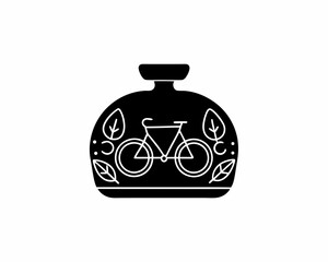 creative details Outline silhouette Food delivery icon vector illustration