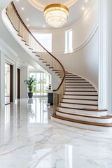 The use of marble in designer interiors marble elements in luxurious interiors. 