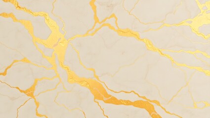 Elegant Beige Marble Texture with Luxurious Gold Veins
