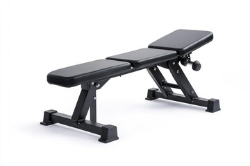 adjustable weight bench isolate on white background