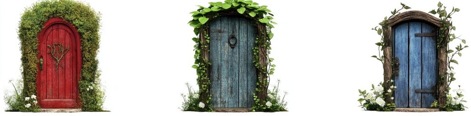 Enchanted Doors in a Garden Setting