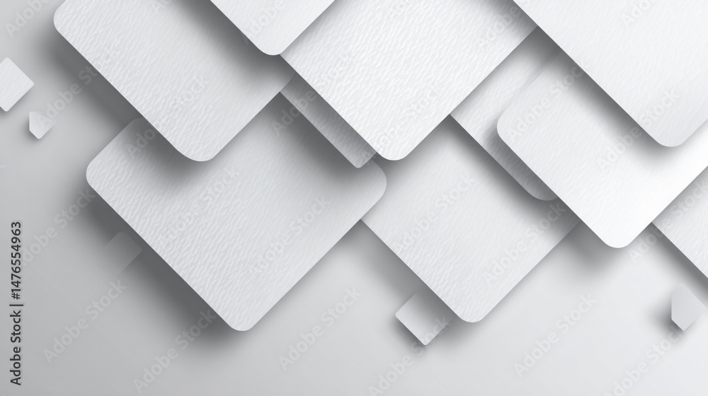 Canvas Prints abstract grey and white geometric background, abstract white and gray square shape background