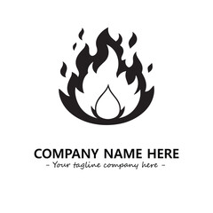 Fire Logo Company Design Illustration Vector Graphic Image