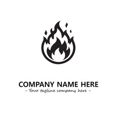 Fire Logo Company Design Illustration Vector Graphic Image