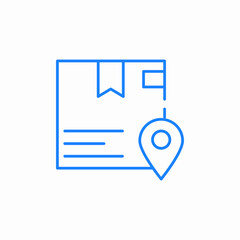 package tracking location icon sign vector
