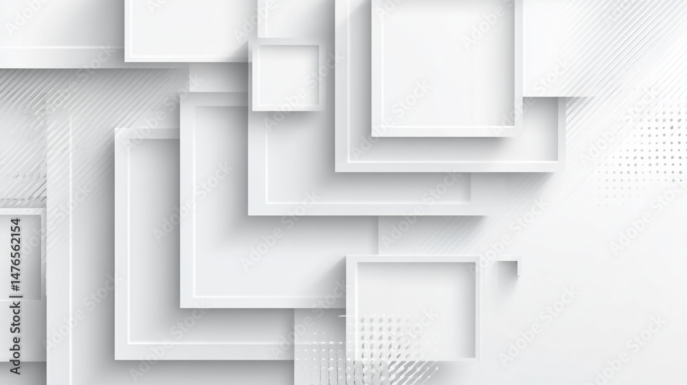 Canvas Prints minimal geometric white light background abstract design. vector white abstract on gray background a