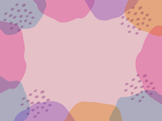 カラフルな流体シェイプとラフなドットの背景イラスト