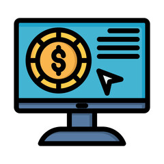 Online Casino Concept Illustration