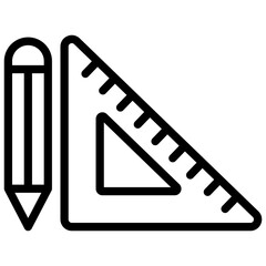 ruler line icon