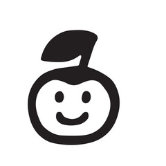 Cute fruit with a happy face