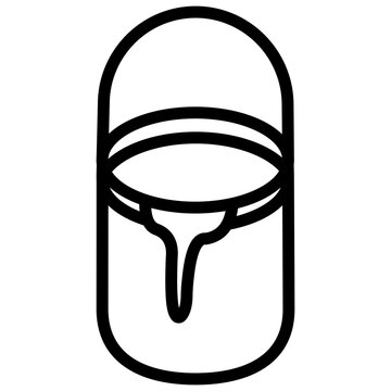 recommend clip art: paint bucket line icon