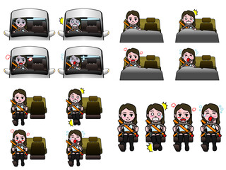 壱A：運転表情集 夏女子Aまとめ CS3