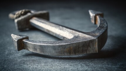 Ai stabilized market anchor icon concept representing consistency in economic performance and financial stability