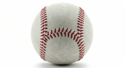A baseball ball on isolated white background