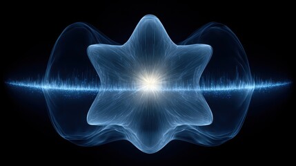 Obraz premium Ai aura map icon concept depicting algorithmic signal and emotion layering for enhanced data interpretation