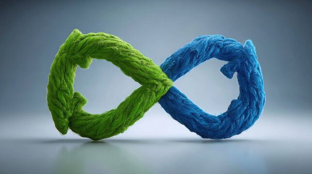 Ai feedback loop icon concept illustrating adaptive system refinement for continuous improvement and learning