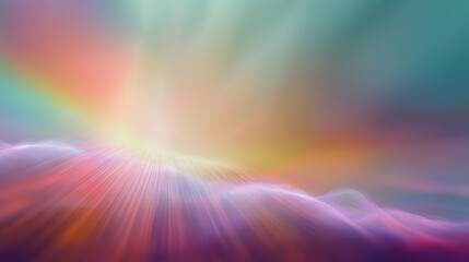 Dreamlike swirling burst of colorful light and energy in an ethereal abstract cosmic atmosphere