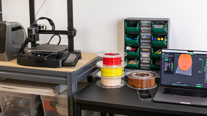 A mesmerizing digital alchemy station, buzzing with 3D printer sorcery for Tech Day and Geek Pride...