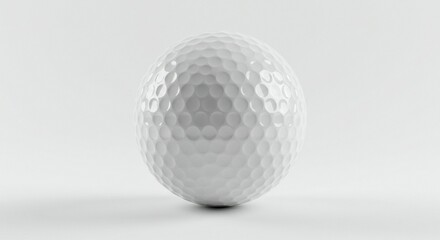 A golf ball on isolated white background