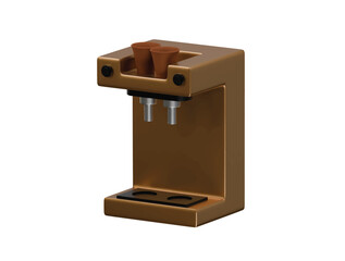 coffee machine icon 3d illustration render