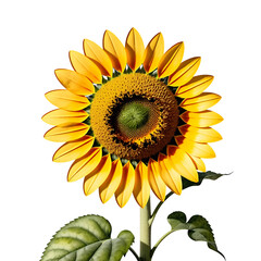 sunflower-isolated-yellow-bloom-floral-nature-summer-harvest-agriculture-botanical-design