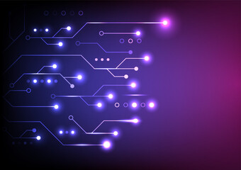 Circuit board background. featuring futuristic electronic technology network system motherboard concept.