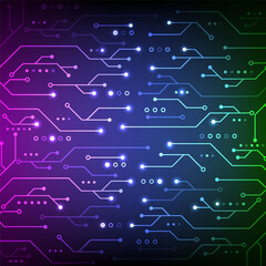 Circuit board background. featuring futuristic electronic technology network concept.