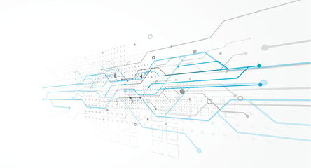 Abstract technology concept design with wire mesh