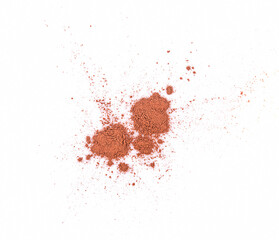 cocoa powder isolated on a white background