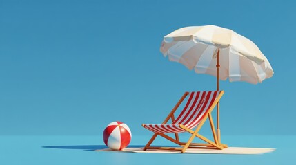 Relaxing beach scene