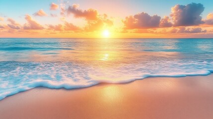 Fototapeta premium Stunning sunrise over the ocean