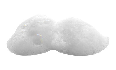 Soap foam or shampoo Soap foam texture or shampoo surface with bubble isolated with clipping path on background.