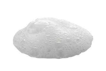 Soap foam or shampoo Soap foam texture or shampoo surface with bubble isolated with clipping path on background.