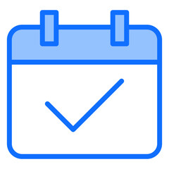 Fototapeta premium Checked Calendar Icon