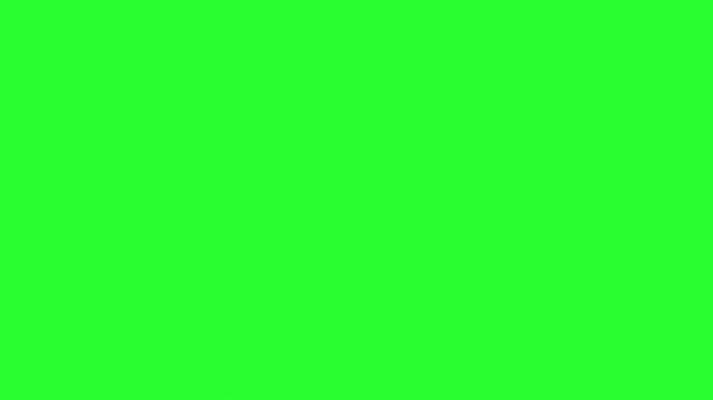 Neon Cartoon Electric Element Animation with Central Light and Electric Sparks &ndash; Explosions and Sparks on Green Screen Background