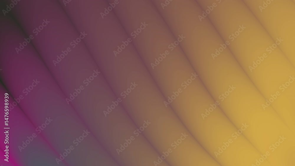 Poster Abstract Gradient Animation: Diagonal Lines Shifting from Purple to Gold