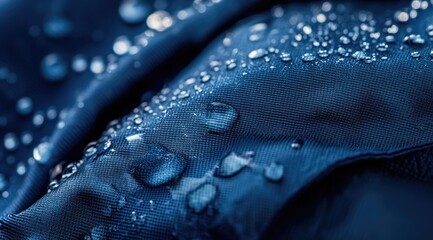 Water droplets on dark fabric (1)