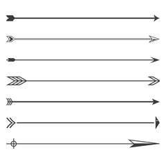 set of vector arrows
