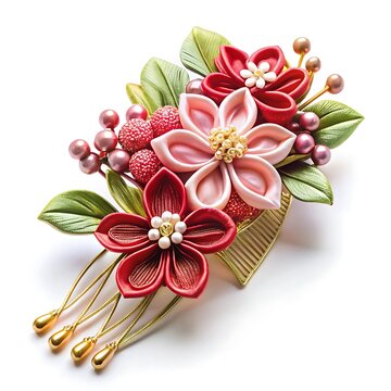 kanzashi japanese hair ornament jewellery isolated.jpg