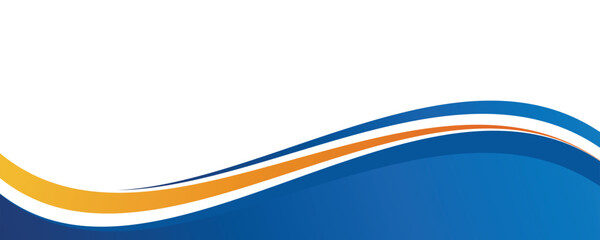 Modern banner background design. Banner template with dynamic wave shapes.