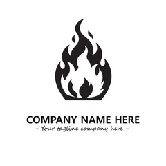 Fire Logo Company Design Illustration Vector Graphic Image