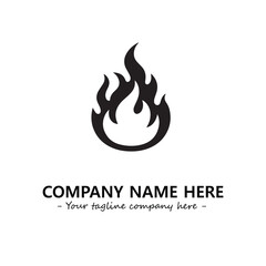 Fire Logo Company Design Illustration Vector Graphic Image