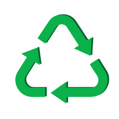 Fototapeta premium green recycle symbol