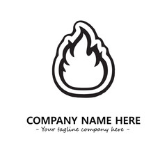 Fire Logo Company Design Illustration Vector Graphic Image